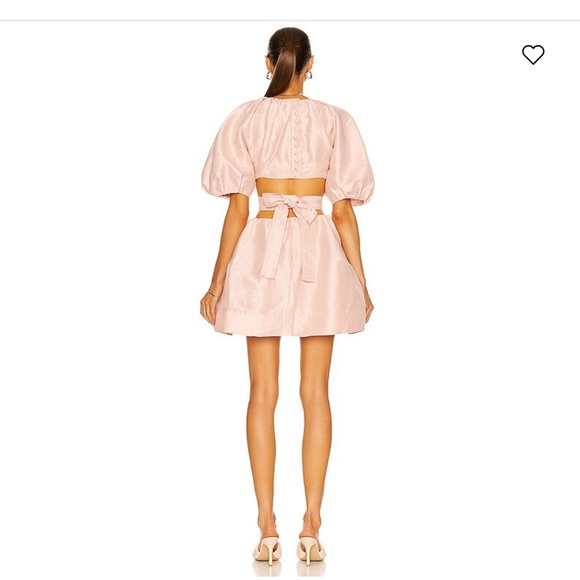 AJE psychedelia cut out mini dress in blush - Picture 2 of 7